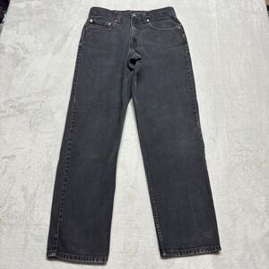 VTG Levis 550 Jeans Mens 34x32 (Fits 31x31) Relaxed Fit Black Denim‎ BLANK Tab